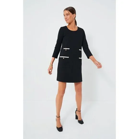 Tuckernuck Dresses Tuckernuck Black Francoise Mod Mini Dress - Main Image